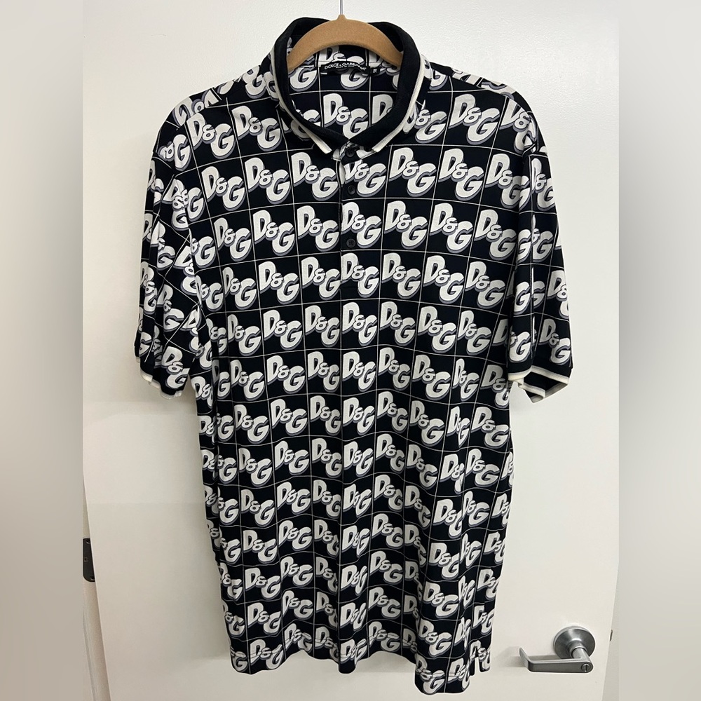 Dolce & Gabbana Patterned Polo Shirt